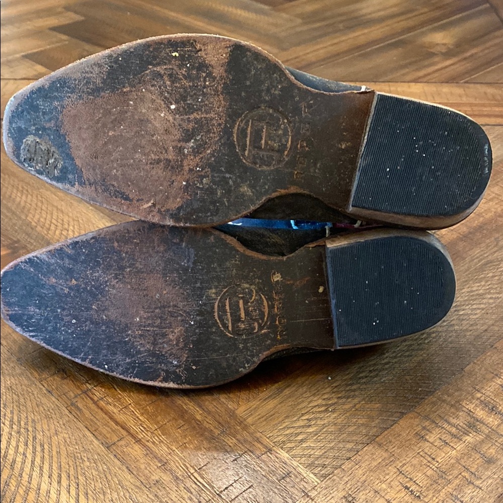 Vintage Inspired American Flag Roper Ankle height Cowboy Boots Sz 9 - Picture 5 of 9